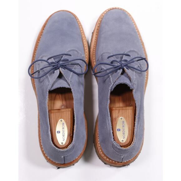 Allen Edmonds Cove Drive Blue Suede Derby Dress Shoes Men\'s US 9 D main image 4